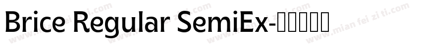 Brice Regular SemiEx字体转换